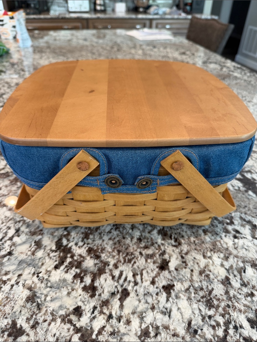 Longaberger pie basket 2 tier 2004